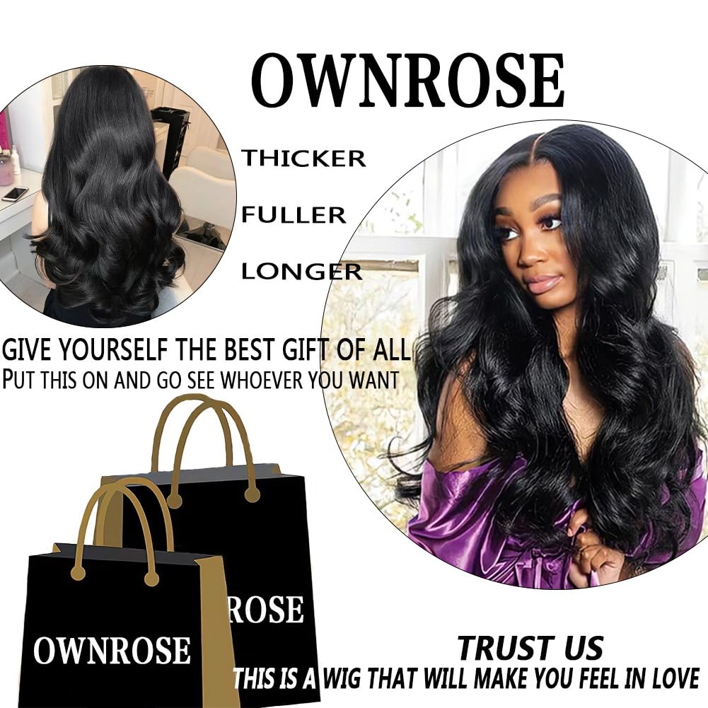 30 Inch 13x6 Lace Front Wigs Human Hair Pre Plucked 200 Density Straight Glueless Wig HD Transparent Human Hair Lace Front Wigs with Baby Hair Lace Front Wigs for Women