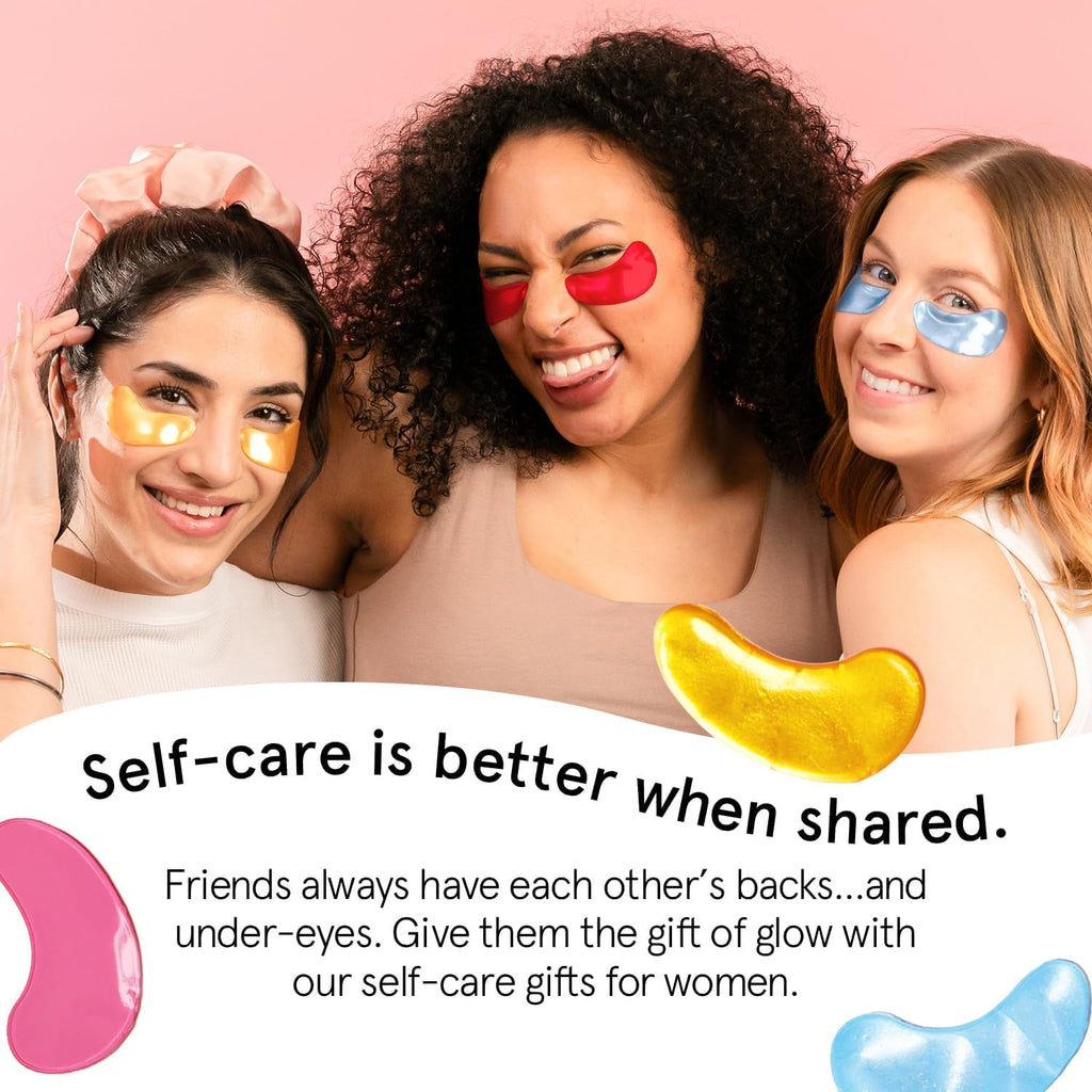 grace & stella Award Winning Under Eye Mask - Reduce Dark Circles, Puffy Eyes, Undereye Bags, Wrinkles - Gel Under Eye Patches - Small Birthday Gifts - Vegan Cruelty-Free (Pink, 6 Pairs)