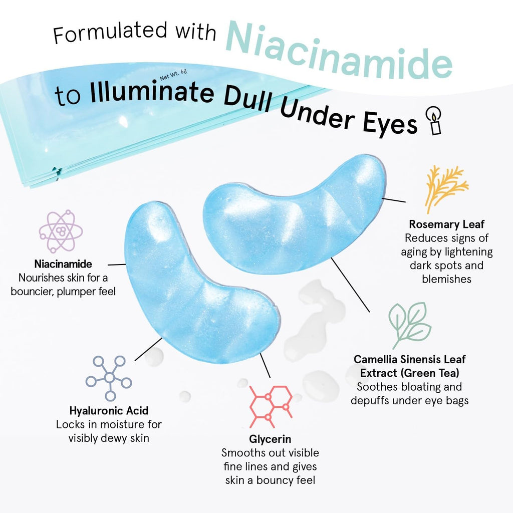 grace & stella Award Winning Under Eye Mask - Reduce Dark Circles, Puffy Eyes, Undereye Bags, Wrinkles - Gel Under Eye Patches - Small Birthday Gifts - Vegan Cruelty-Free (Pink, 6 Pairs)