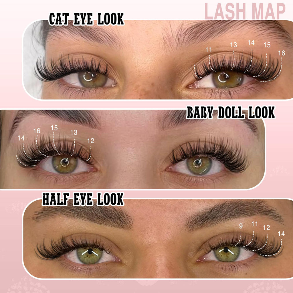 Goddvenus Lash Clusters Kit Wispy Eyelash Clusters Lashes Natural DIY Lash Extension Kit 10-16mm Cluster Eyelash Extensions Kit 300pcs C Curl Individual Lashes Cluster Eyelash (No Tweezers)